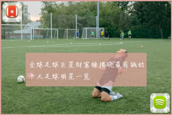 全球足球巨星财富榜揭晓最有钱的十大足球明星一览